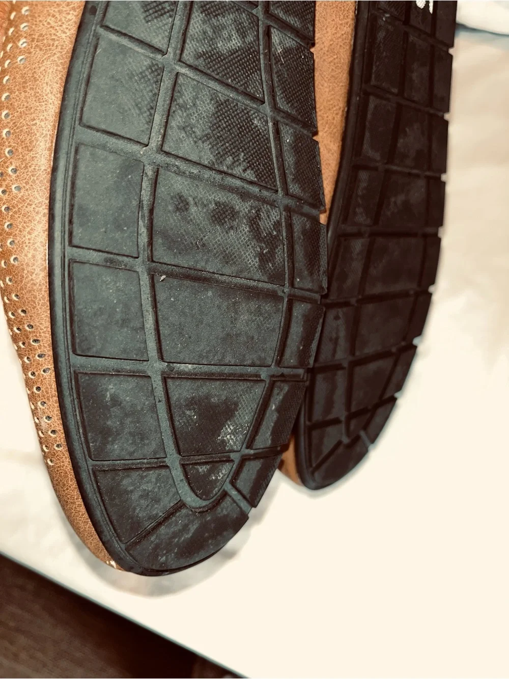 Steve Madden Men’s Brown Perforated Slip-On Loafers Size 11 Casual Comfort Shoe